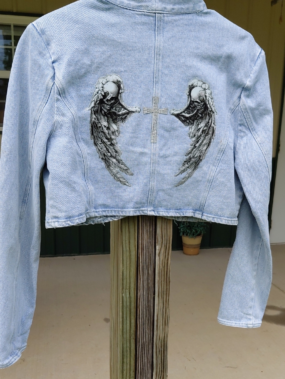 Windsor Light Blue Denim Jacket with Heart Logo Tag